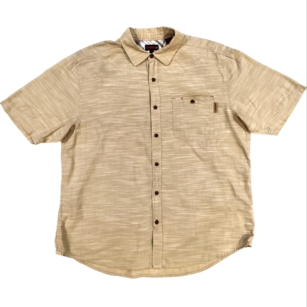 wolverine Tan Casual Button Down Shirt